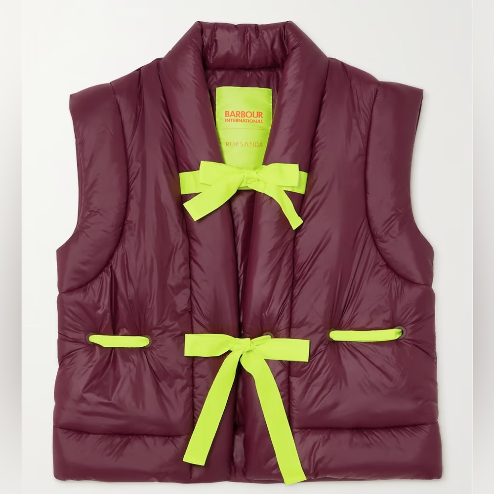 Brand New Barbour + Roksanda Arna Quilted Padded Shell Vest UK12/US8